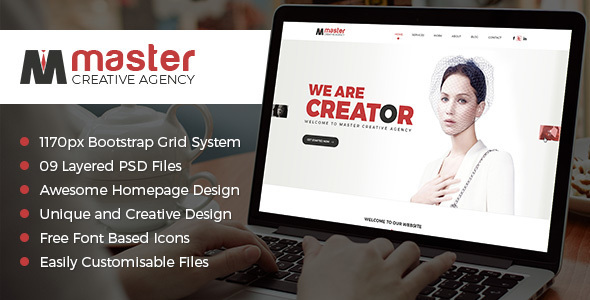 Master Creator | PSD Template - Photoshop UI Templates