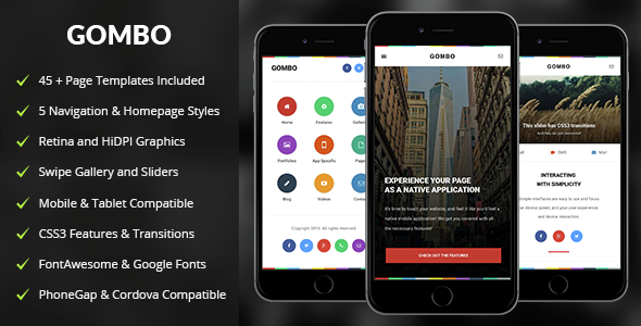 Gombo Mobile - Mobile Site Templates
