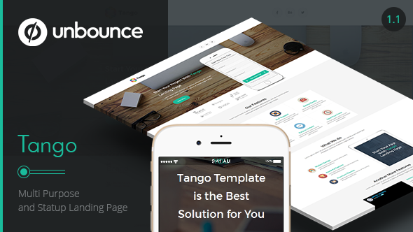 Tango - Multi-Purpose Unbounce Landing Page - Unbounce Landing Pages Marketing
