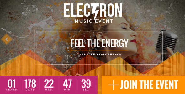 Electron - Event Concert & Christmas New Year Conference Theme - Events Entertainment