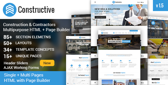Constructive-Contractors Multi-Purpose HTML With Page Builder - Business Corporate