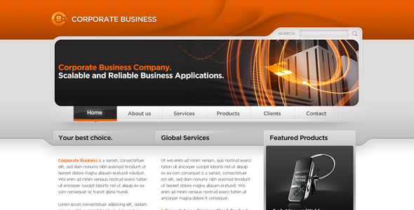 Business Template #06 - Corporate Photoshop