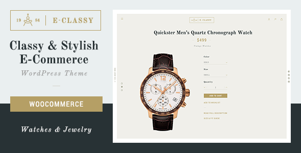 eClassy - eCommerce Classy Pro WordPress Theme - WooCommerce eCommerce