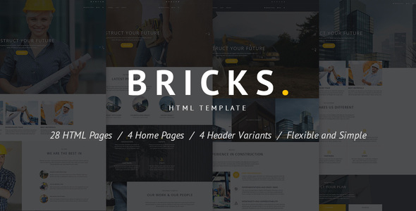 Construction & Building HTML Template - Bricks - Business Corporate