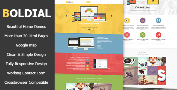Boldial HTML - Flat Creative Theme - Creative Site Templates