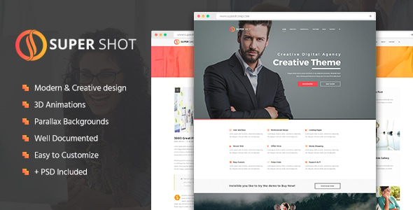 SuperShot - Creative HTML Template - Creative Site Templates
