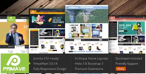 Vina Primave - Multipurpose Joomla Virtuemart Template - VirtueMart Joomla