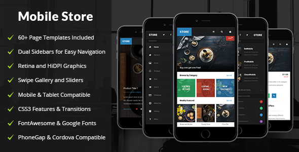 Store Mobile - Mobile Site Templates