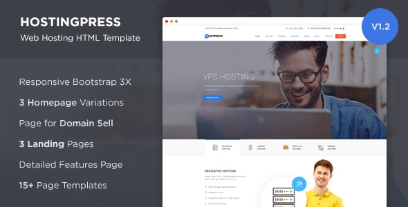 HostingPress - Web Hosting HTML Template - Hosting Technology