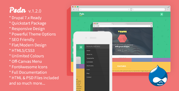 Psdn - Responsive Marketing Drupal Theme - Marketing Corporate