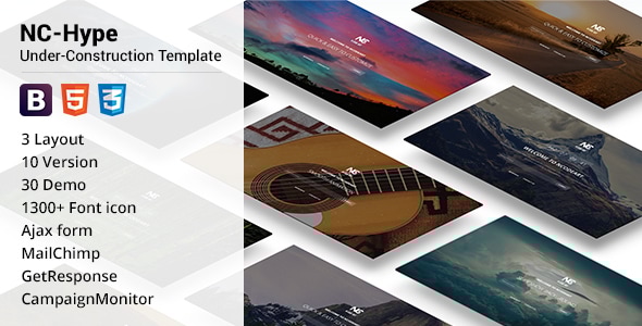 NC-Hype Under-Construction Template - Specialty Pages Site Templates