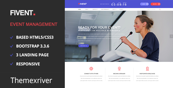Fivent - Event HTML Template - Entertainment Site Templates
