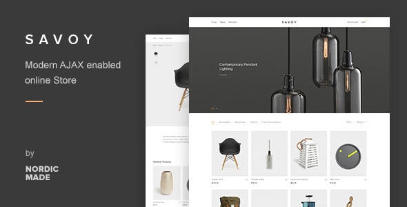 Savoy - Minimalist AJAX WooCommerce Theme - WooCommerce eCommerce