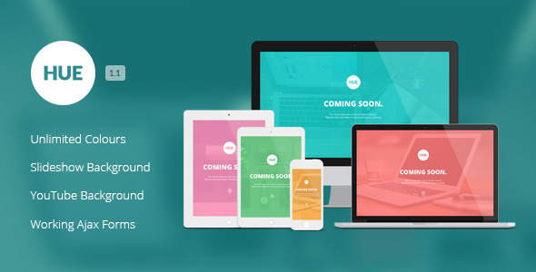 Hue - Responsive Under Construction Template - Under Construction Specialty Pages