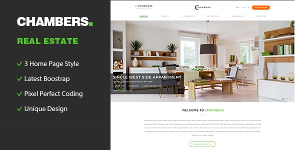 Chambers - Responsive HTML5 Template for Property Developers - Business Corporate