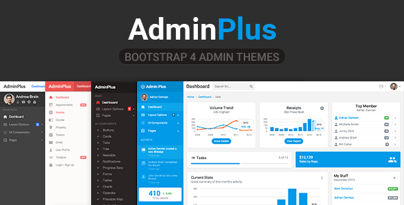 AdminPlus Premium - Bootstrap 4 Admin Dashboard - Admin Templates Site Templates