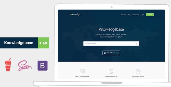 Knowledge - Knowledgebase & Documentation HTML Template - Site Templates