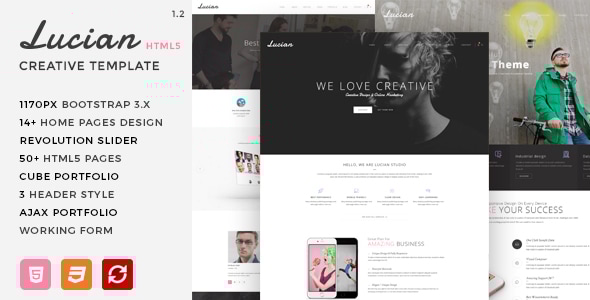 Lucian - Multi-Concept Creative HTML5 Template - Creative Site Templates
