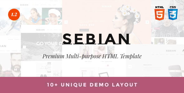 SEBIAN - Multipurpose eCommerce HTML5 Template - Retail Site Templates