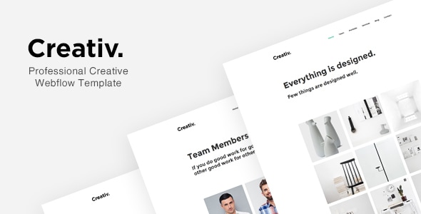 Creativ - Professional Creative Webflow Template - Webflow CMS Themes