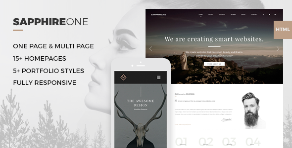 Sapphire One - Multi-purpose Bootstrap HTML5 - Creative Site Templates