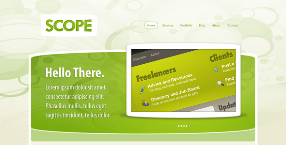 Scope PSD Template - Creative Photoshop