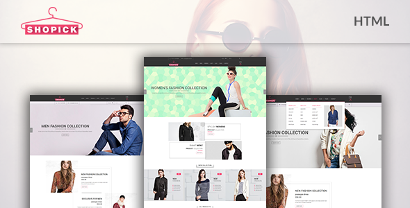Fashion Clothing eCommerce Bootstrap Template - Shopick - Fashion Retail