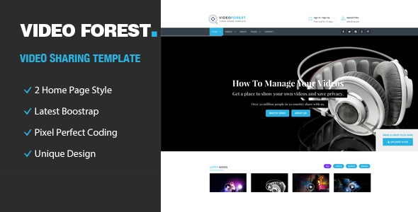 Video Forest - HTML Template - Entertainment Site Templates