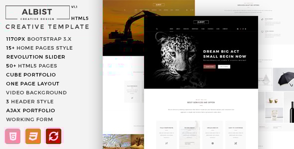 ALBIST - Creative Multipurpose HTML5 Template - Creative Site Templates