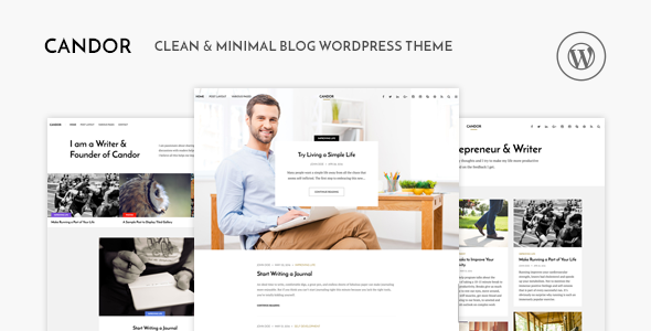 Candor - Responsive WordPress Blog Theme - Personal Blog / Magazine