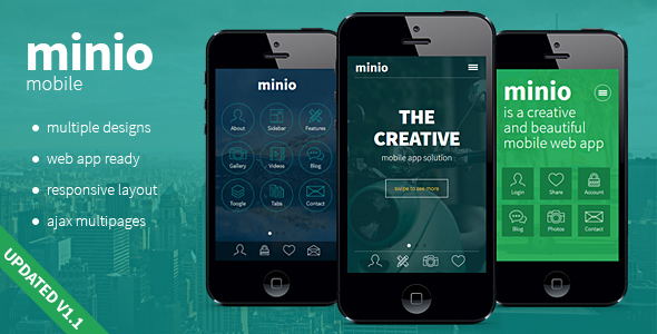 minio - HTML Mobile Template - Mobile Site Templates