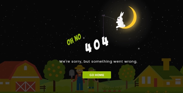 Sunset - Creative Animated 404 Page - 404 Pages Specialty Pages