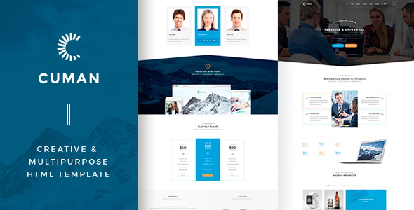 CUMAN — Creative & Multipurpose HTML Template - Marketing Corporate