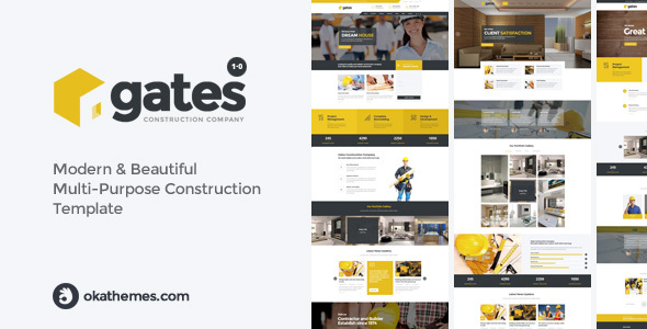 Gates - Multi-Purpose Construction Website Template - Creative Site Templates