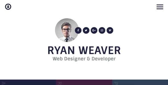 Insurgent - Personal Vcard Resume HTML Template - Virtual Business Card Personal