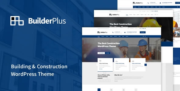 BuilderPlus - Building & Construction WordPress Theme - Business Corporate