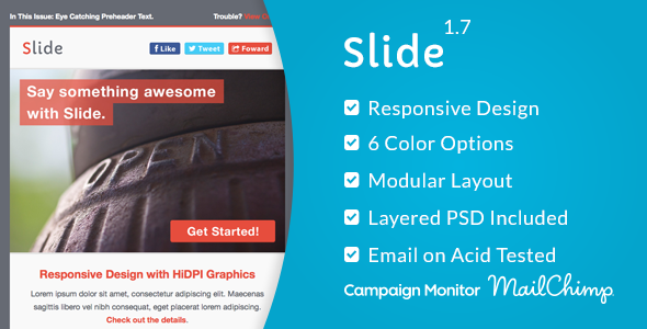 Slide - Responsive Email Template - Email Templates Marketing