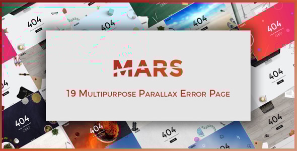 Mars | Multipurpose Parallax Error Pages - Site Templates