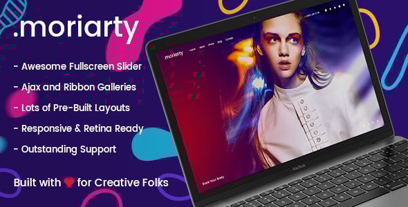 Photography Fullscreen WordPress Theme - Moriarty - Photography Creative