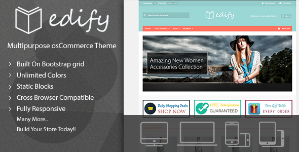 Edify - Responsive osCommerce Theme - Miscellaneous eCommerce
