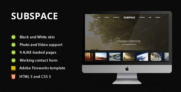 Subspace - Portfolio HTML5 Template - Portfolio Creative