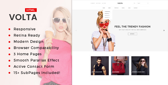 Volta : Minimal Shopping HTML5 Template - Fashion Retail