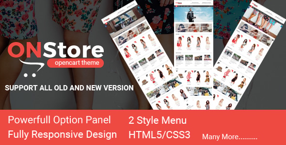 ONStore Responsive OpenCart Theme - Fashion OpenCart