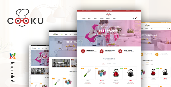 Vina Cooku - Clean, Simple VirtueMart Joomla Template - VirtueMart Joomla
