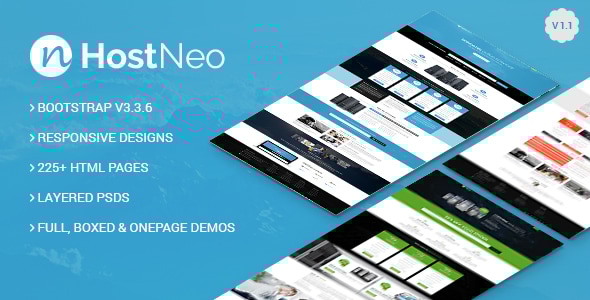 HostNeo - Professional Web Hosting Responsive HTML5 Template - Technology Site Templates