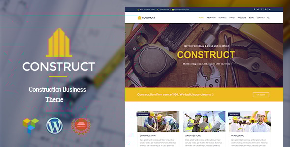 Construct - Construction & Business WordPress Theme - Business Corporate
