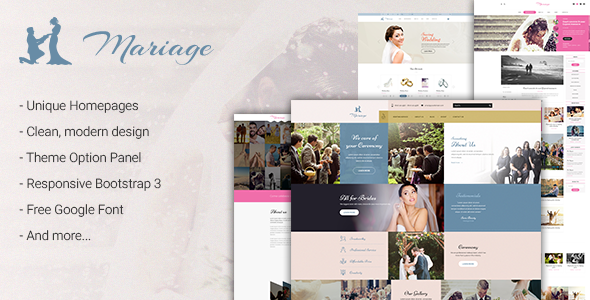 Mariage - Wedding WordPress Theme - Wedding WordPress