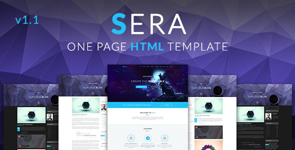 Sera - OnePage Multi-Purpose HTML Template - Corporate Site Templates