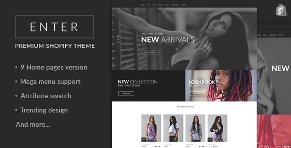 JMS Enter - Responsive Shopify Theme - Fashion Shopify