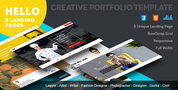 Portfolio Responsive Template - Resume / CV Specialty Pages